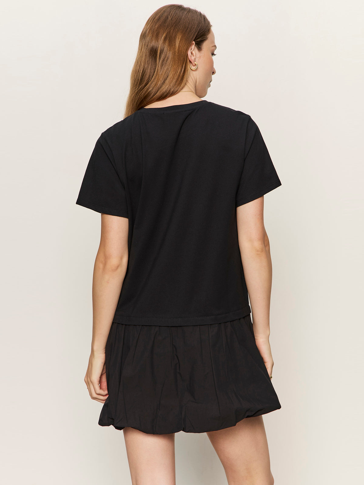 FOR KEEPS BUBBLE TSHIRT DRESS BLACK - Sanctuary Clothing