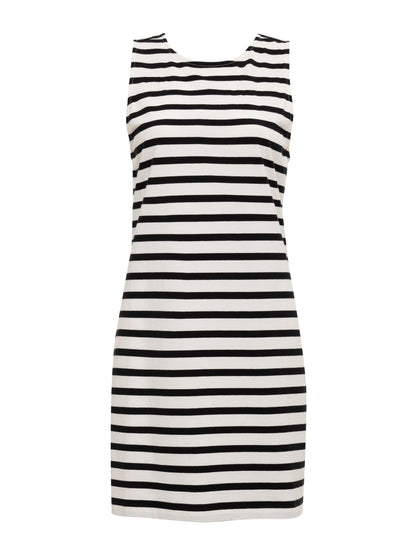 ON THE YACHT SHIFT DRESS CHALK AND BLACK STRIPE - Sanctuary Clothing