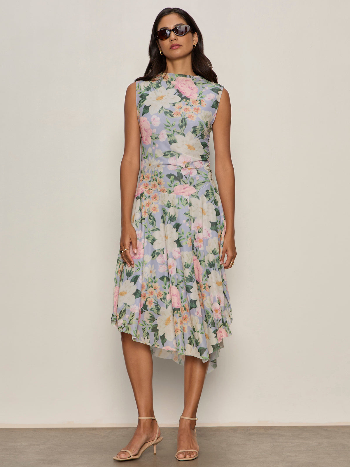NEW DAY MESH MIDI DRESS SPRING FLORAL - Sanctuary Clothing