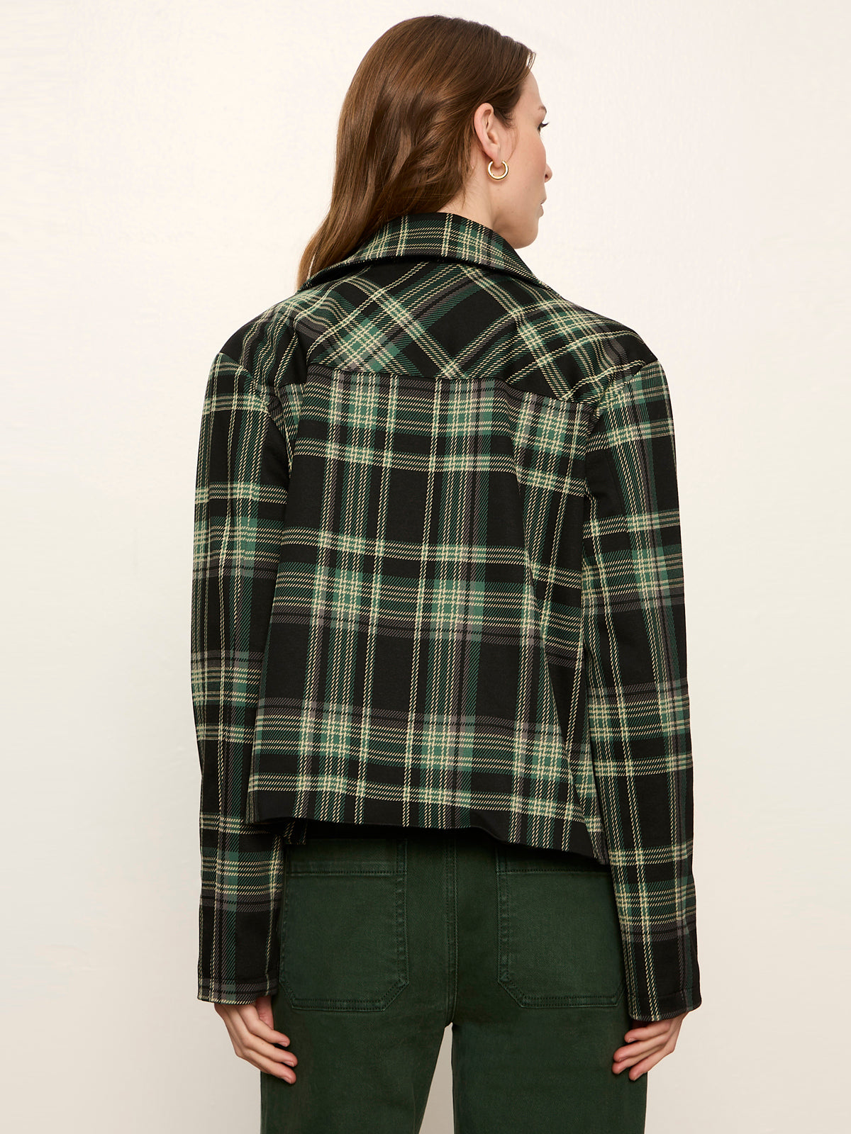 Avid Plaid Jacket Evergreen Plaid - Sanctuary Clothing