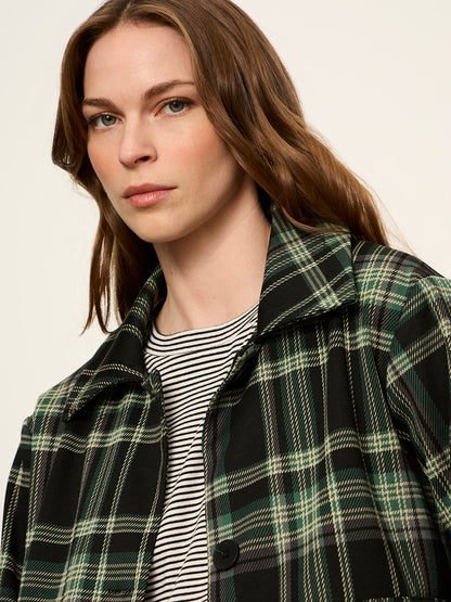 Avid Plaid Jacket Evergreen Plaid - Sanctuary Clothing
