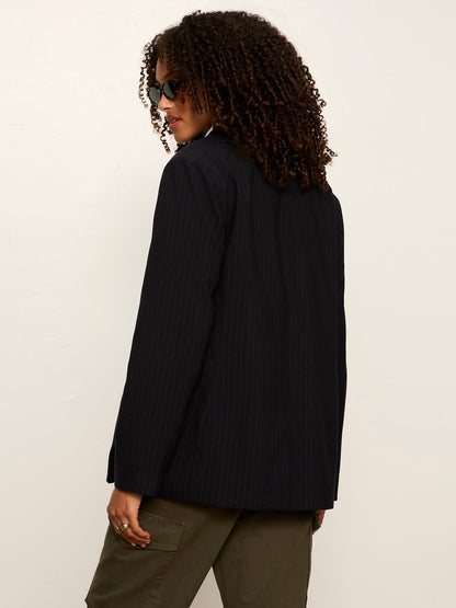 Maci Blazer Navy Pinstripe - Sanctuary Clothing