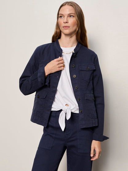 AMES MILITARY JACKET NAVY BLAZER - Sanctuary Clothing