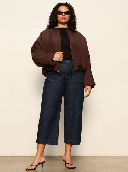 LINEN BUBBLE JACKET RICH SOIL - Sanctuary Clothing