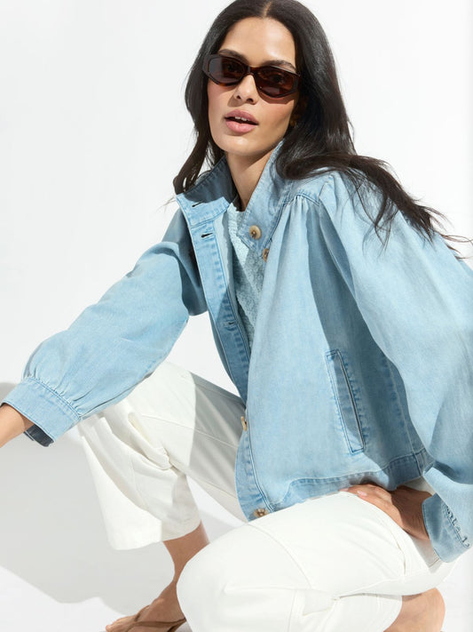 CHARLOTTE DENIM JACKET WHISPER - Sanctuary Clothing