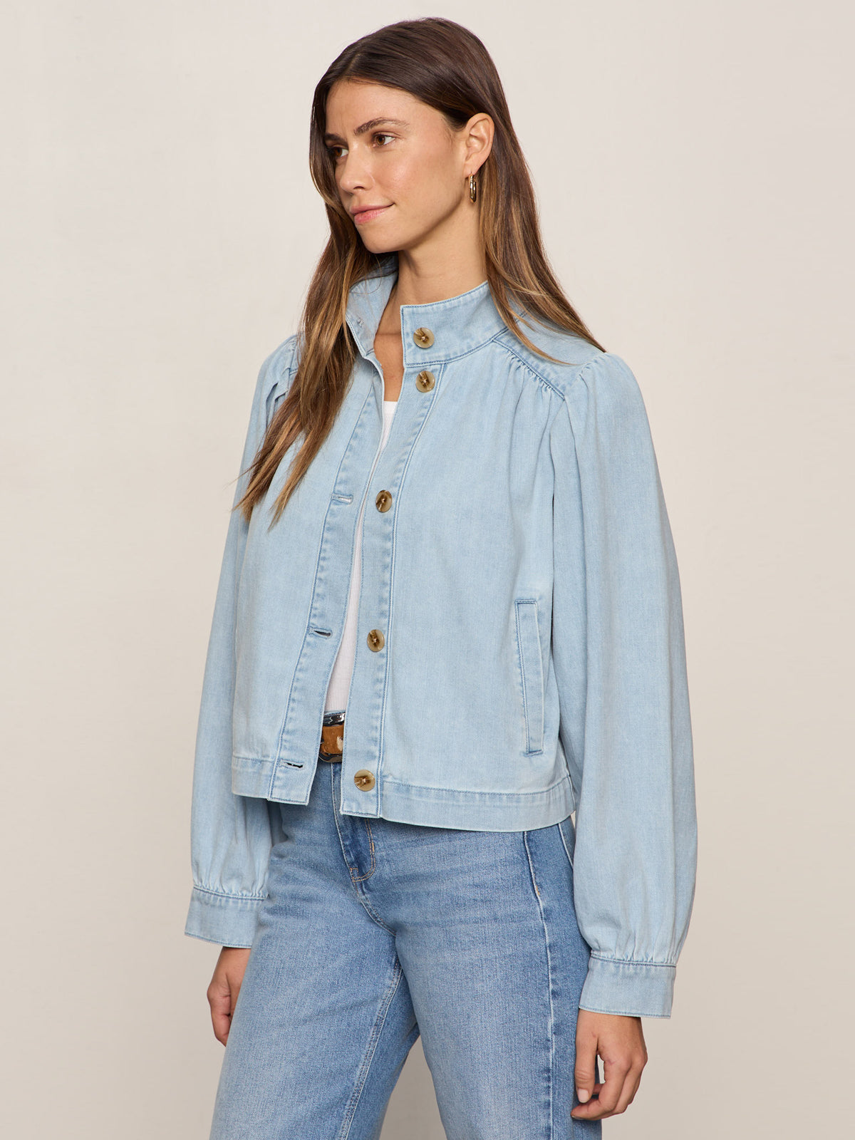 CHARLOTTE DENIM JACKET WHISPER - Sanctuary Clothing