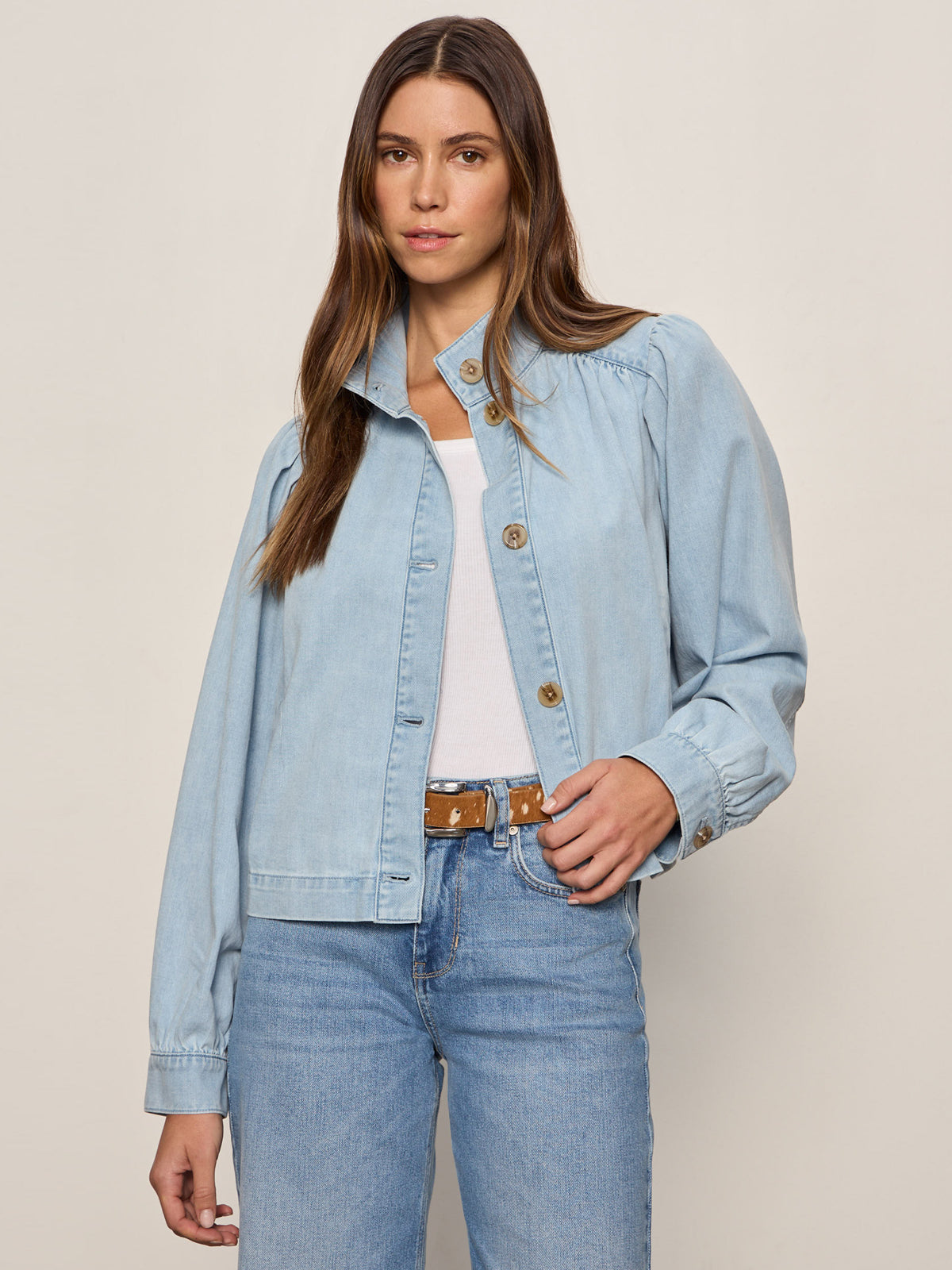 CHARLOTTE DENIM JACKET WHISPER - Sanctuary Clothing