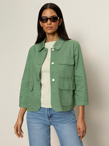CROP CHORE JACKET GREEN JUICE - Sanctuary Clothing