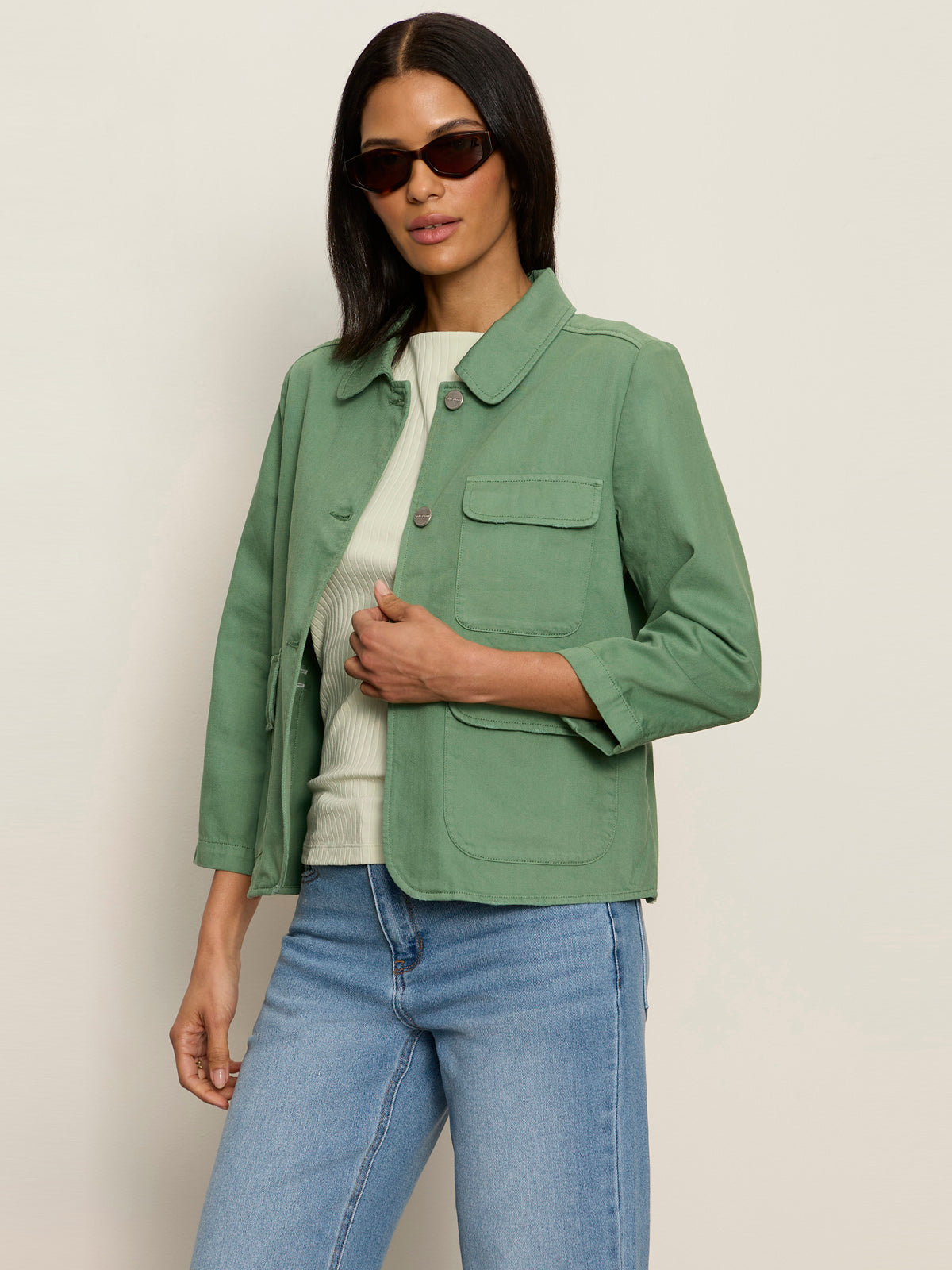 CROP CHORE JACKET GREEN JUICE - Sanctuary Clothing