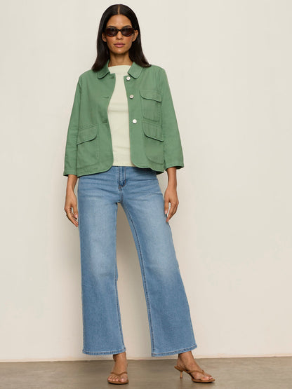 CROP CHORE JACKET GREEN JUICE - Sanctuary Clothing
