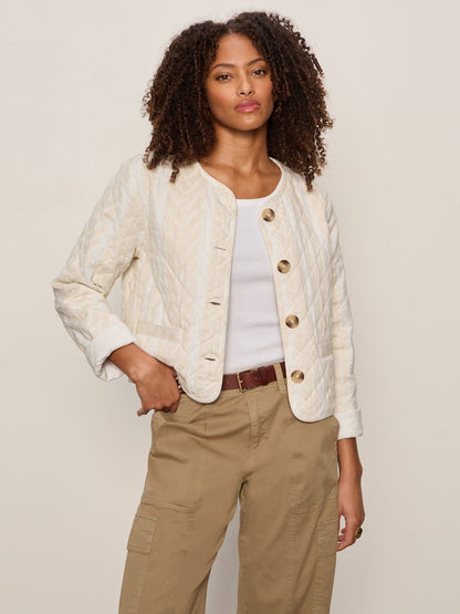 CRAFTED COCO JACKET COLLAGEN STRIPE - Sanctuary Clothing
