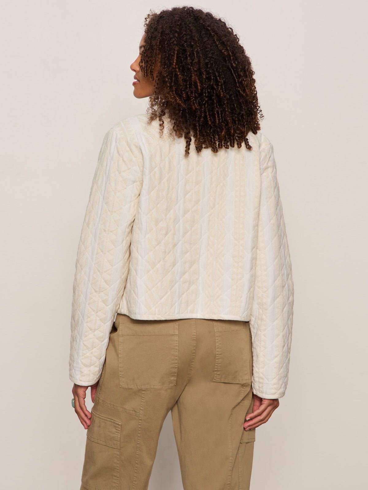 CRAFTED COCO JACKET COLLAGEN STRIPE - Sanctuary Clothing