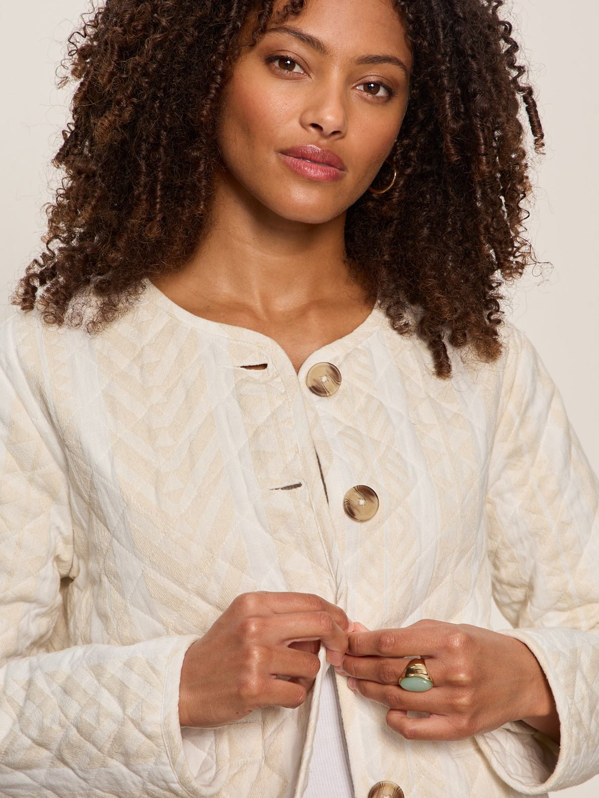 CRAFTED COCO JACKET COLLAGEN STRIPE - Sanctuary Clothing