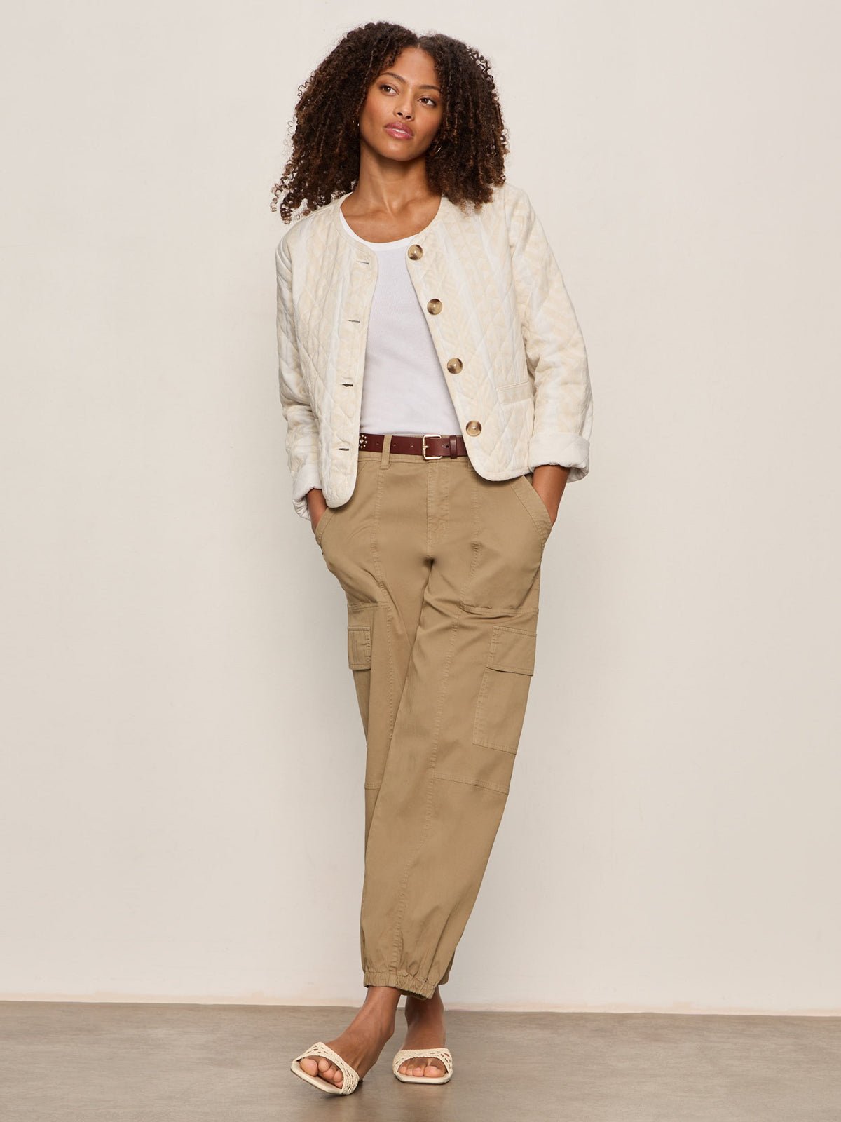 CRAFTED COCO JACKET COLLAGEN STRIPE - Sanctuary Clothing