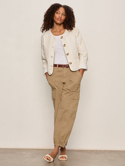 CRAFTED COCO JACKET COLLAGEN STRIPE - Sanctuary Clothing