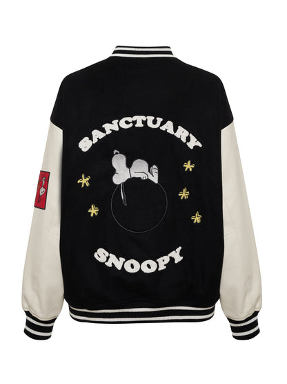 75 VARSITY JACKET BLACK/WHITE - Sanctuary Clothing