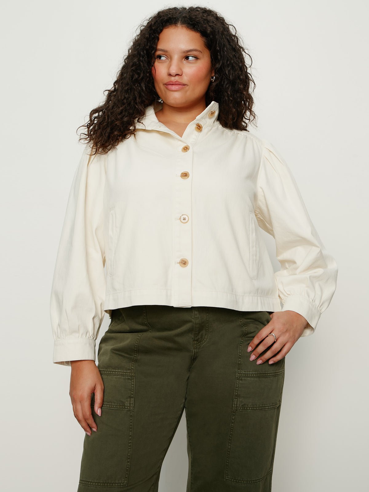 Charlotte Twill Jacket Collagen Extended Sizing - Sanctuary Clothing