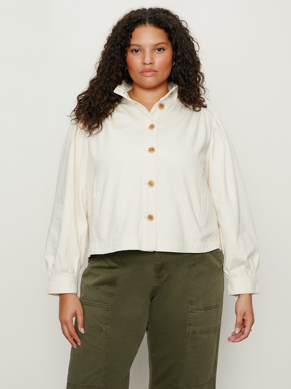 Charlotte Twill Jacket Collagen Extended Sizing - Sanctuary Clothing