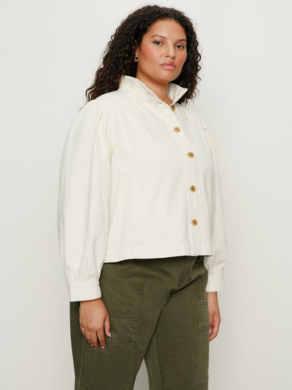 Charlotte Twill Jacket Collagen Extended Sizing - Sanctuary Clothing