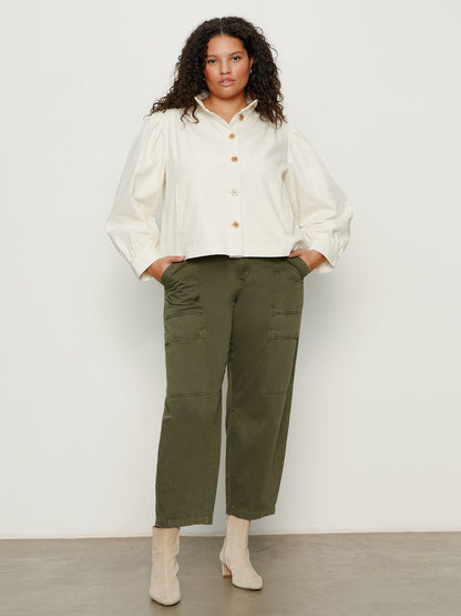 Charlotte Twill Jacket Collagen Extended Sizing - Sanctuary Clothing
