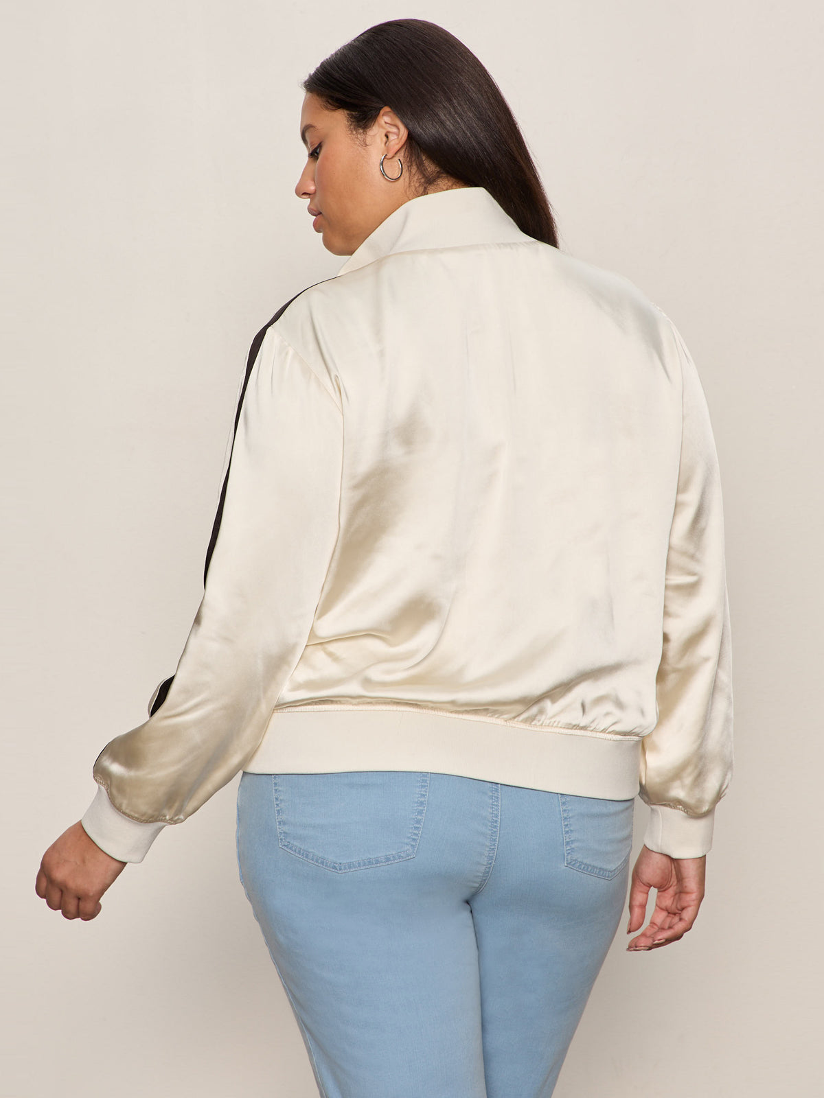Satin Track Jacket Collagen Extended Sizing - Sanctuary Clothing