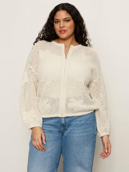 Daily Escape Flower Pop Bomber Collagen Extended Sizing - Sanctuary Clothing