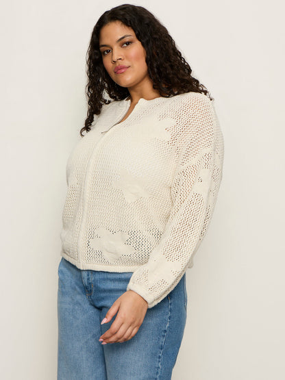 Daily Escape Flower Pop Bomber Collagen Extended Sizing - Sanctuary Clothing