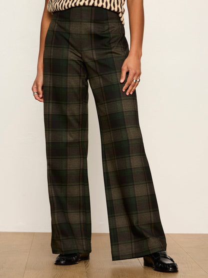 Relay Pull On Pant Kalamata Plaid - Sanctuary Clothing