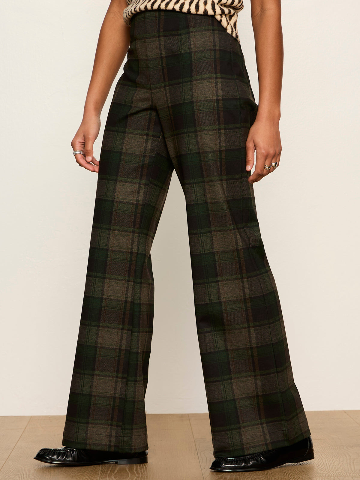 Relay Pull On Pant Kalamata Plaid - Sanctuary Clothing