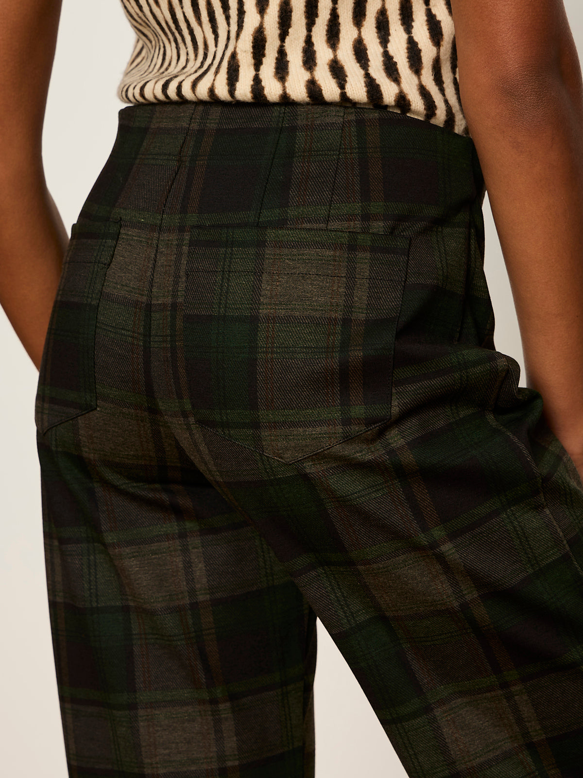 Relay Pull On Pant Kalamata Plaid - Sanctuary Clothing