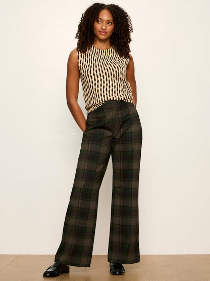 Relay Pull On Pant Kalamata Plaid - Sanctuary Clothing