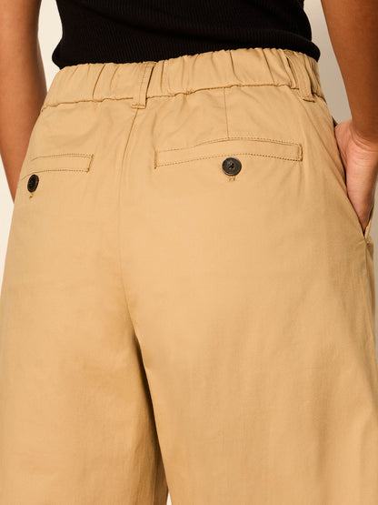 REESE WIDE LEG TROUSER KHAKI - Sanctuary Clothing