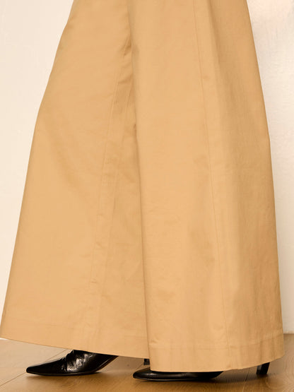 REESE WIDE LEG TROUSER KHAKI - Sanctuary Clothing