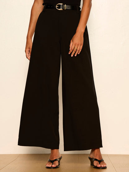 REESE WIDE LEG TROUSER BLACK - Sanctuary Clothing
