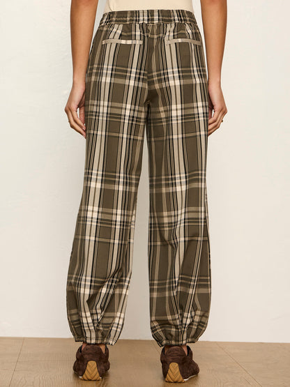 Micro Balloon Pant Linden Plaid - Sanctuary Clothing
