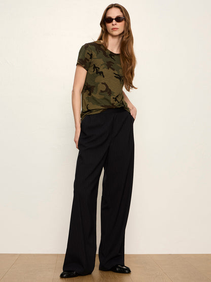 Uplift Pull On Trouser Navy Pinstripe - Sanctuary Clothing