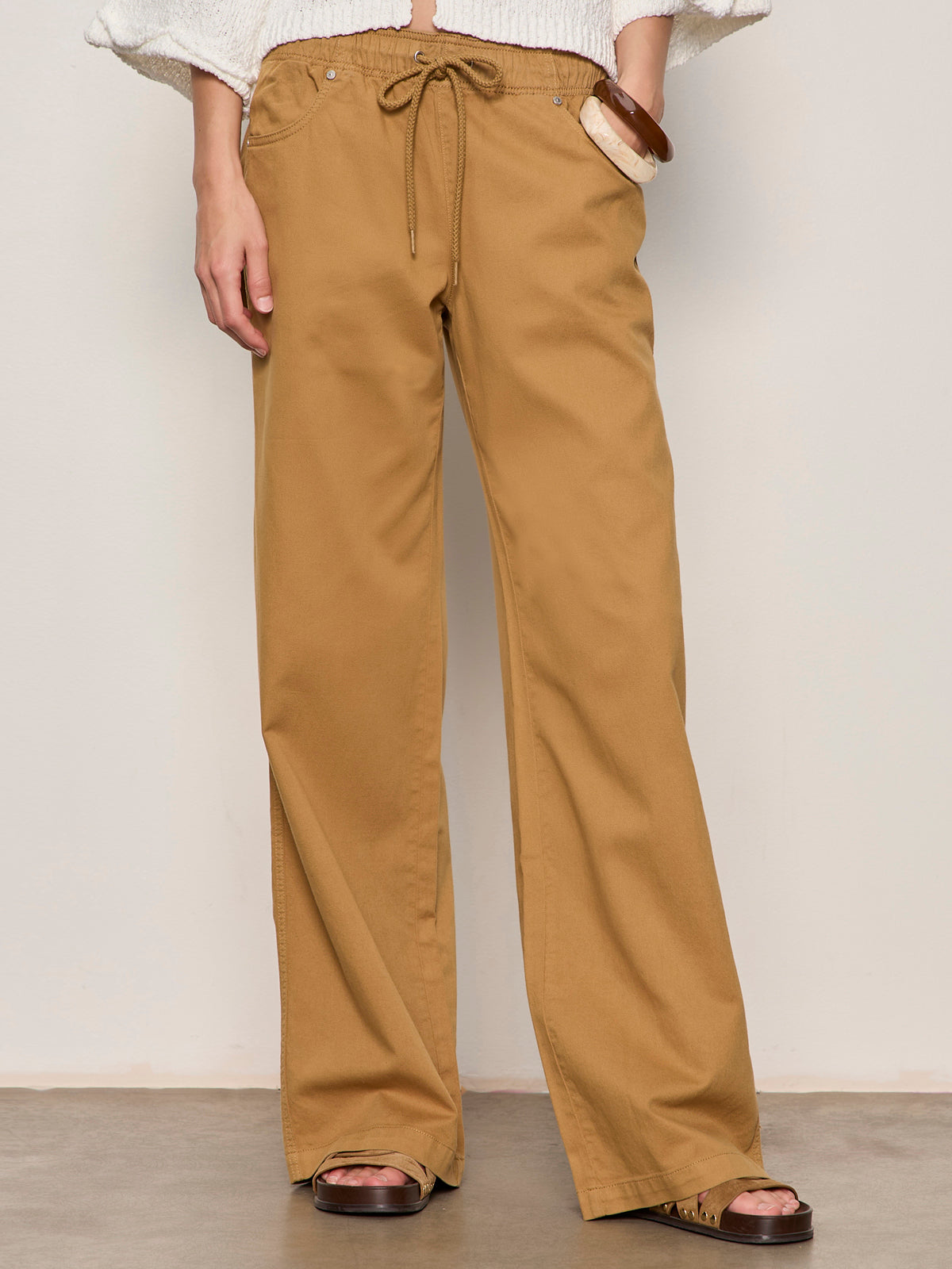 ALL ABOARD PANT WASHED CUMIN - Sanctuary Clothing