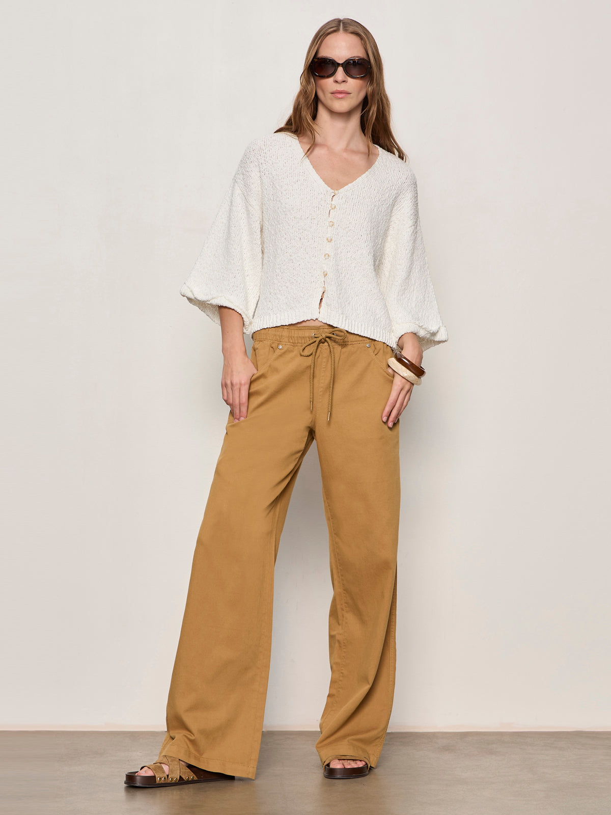 ALL ABOARD PANT WASHED CUMIN - Sanctuary Clothing