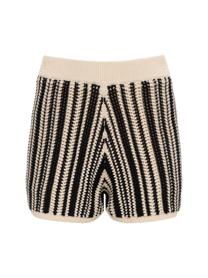 NATURAL STATE OPENWORK SHORT CABANA STRIPE - Sanctuary Clothing