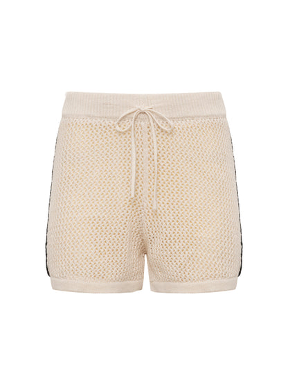Open Stitch Track Short Collagen / Stripe - Sanctuary Clothing