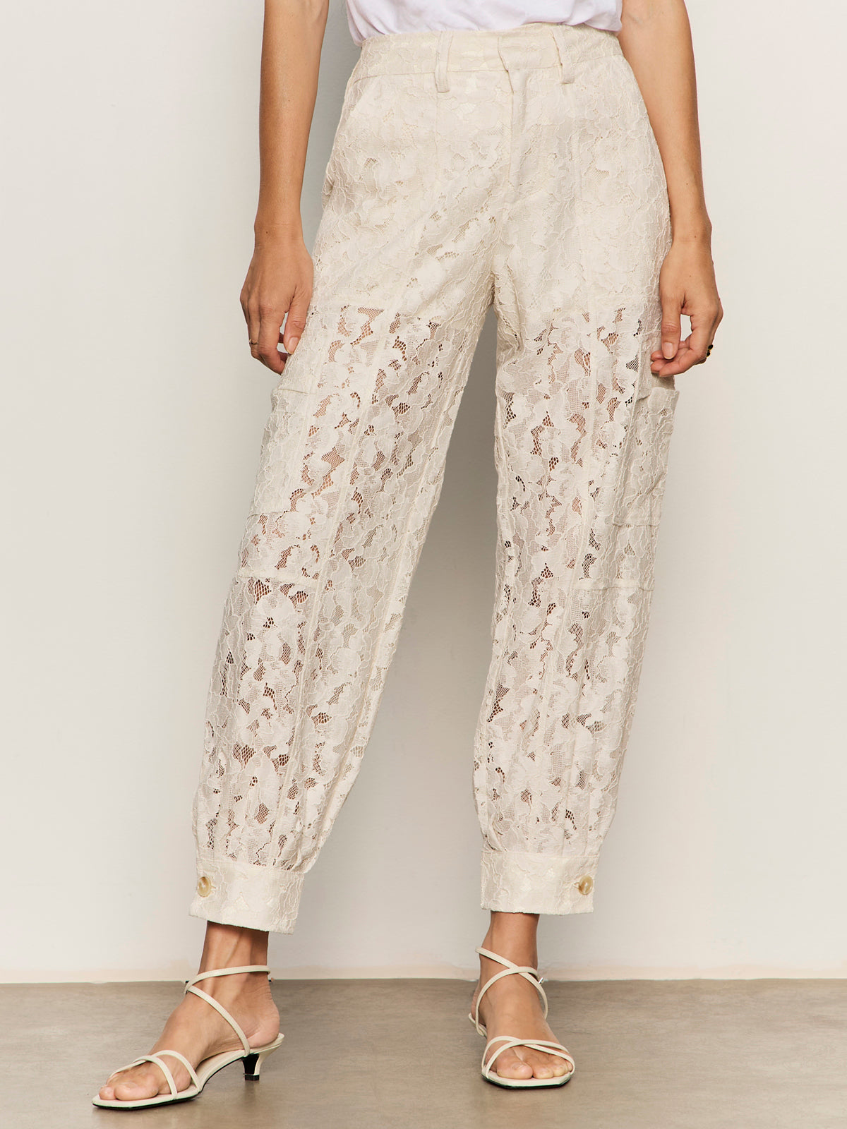 SOFT VOLUME LACE PANT COLLAGEN - Sanctuary Clothing