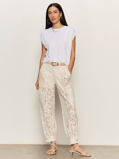 SOFT VOLUME LACE PANT COLLAGEN - Sanctuary Clothing