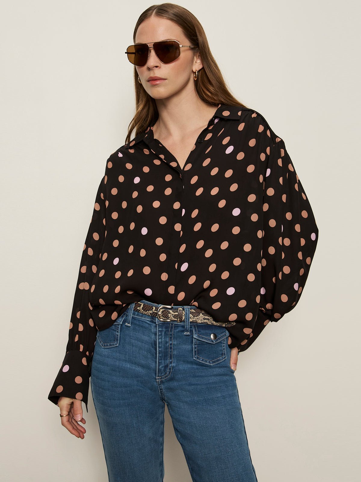 Colette Silk Shirt Popspot - Sanctuary Clothing