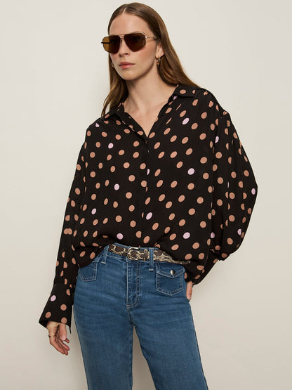 Colette Silk Shirt Popspot - Sanctuary Clothing