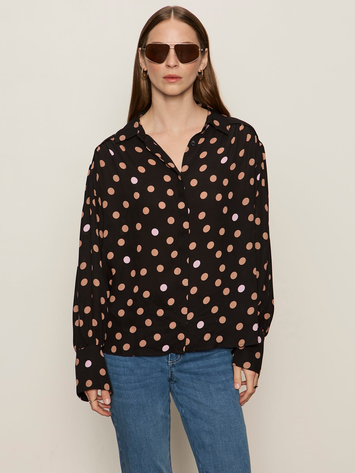 Colette Silk Shirt Popspot - Sanctuary Clothing