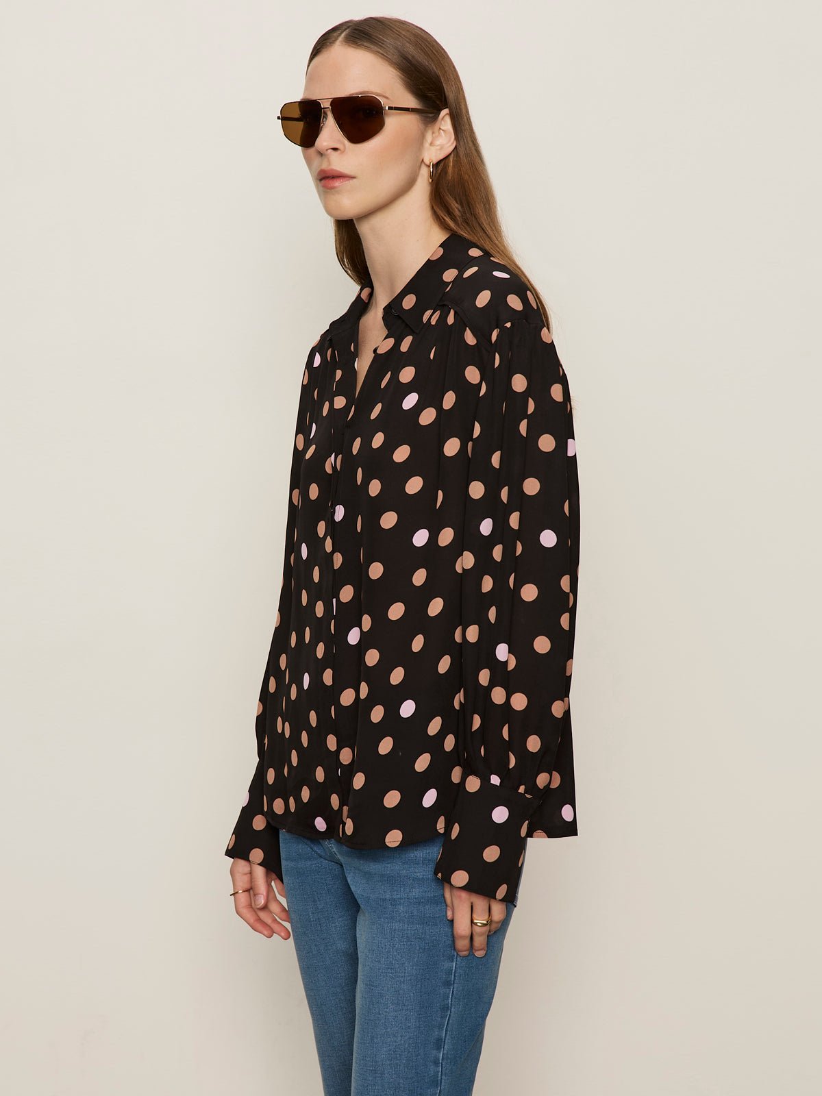 Colette Silk Shirt Popspot - Sanctuary Clothing