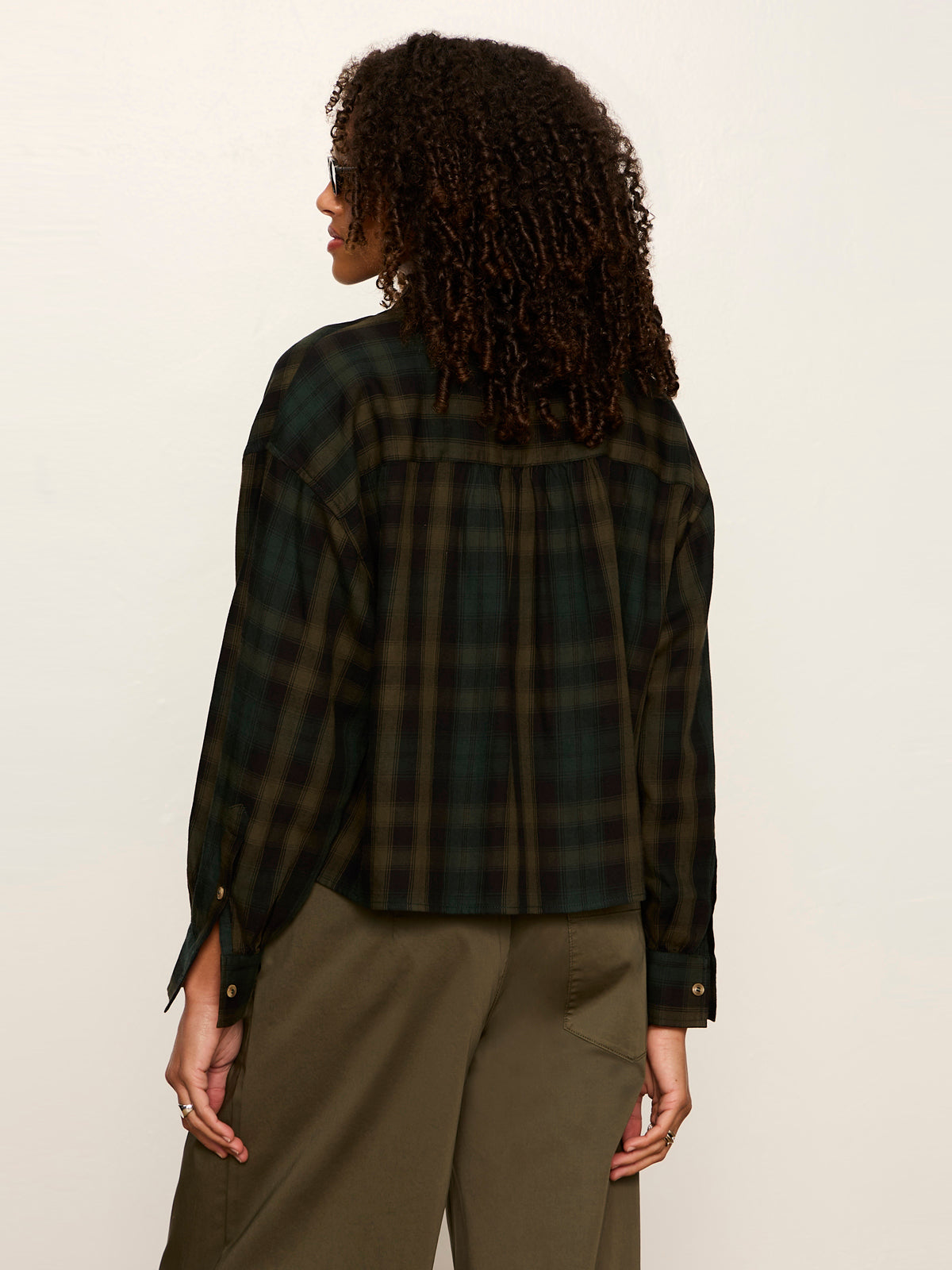 The Autumn Edit Flannel Top Forest Plaid - Sanctuary Clothing
