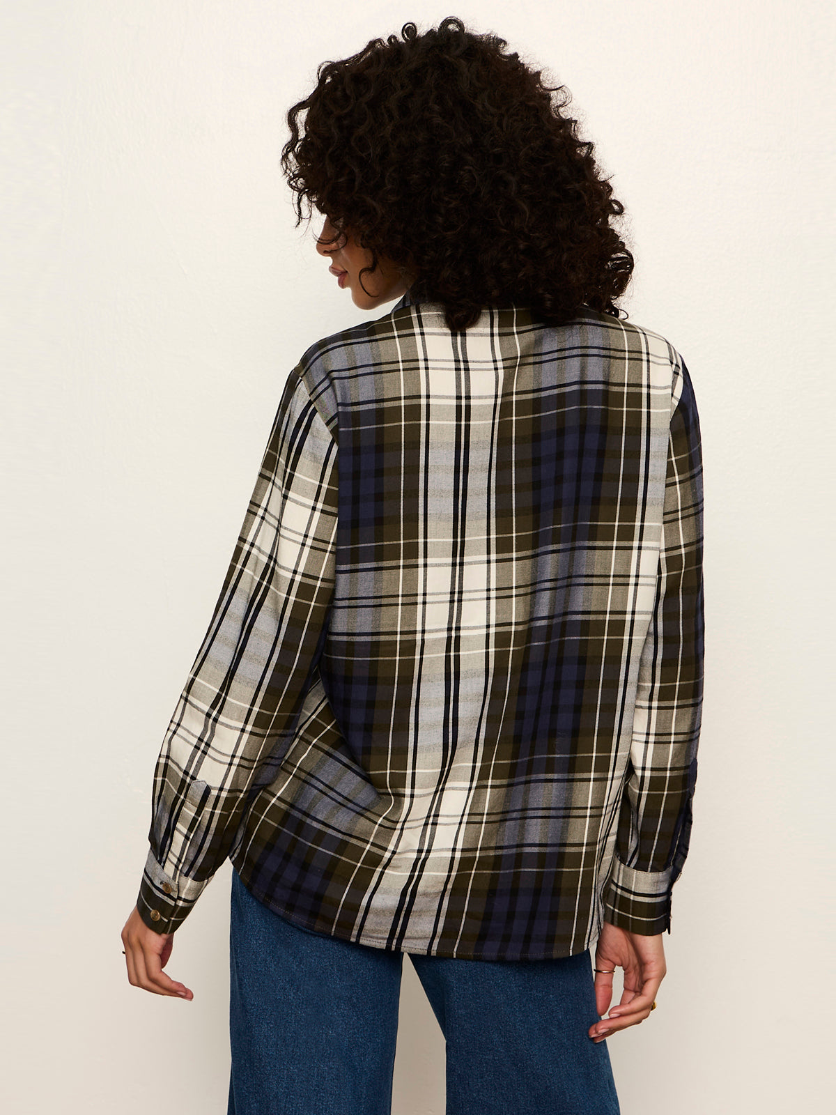 The City Plaid Shirt True Green Plaid - Sanctuary Clothing