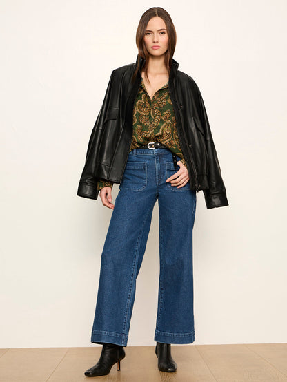 Uma High Neck Silk Shirt Decoratif - Sanctuary Clothing