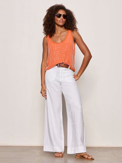 THE BECOMING BEAD SHELL HIBISCUS ORANGE - Sanctuary Clothing